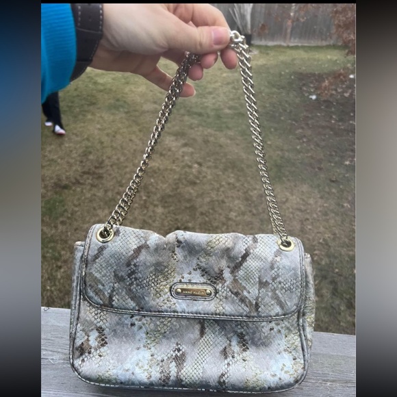 ANN KLEIN Grey Shoulder bag Purse - Picture 7 of 8